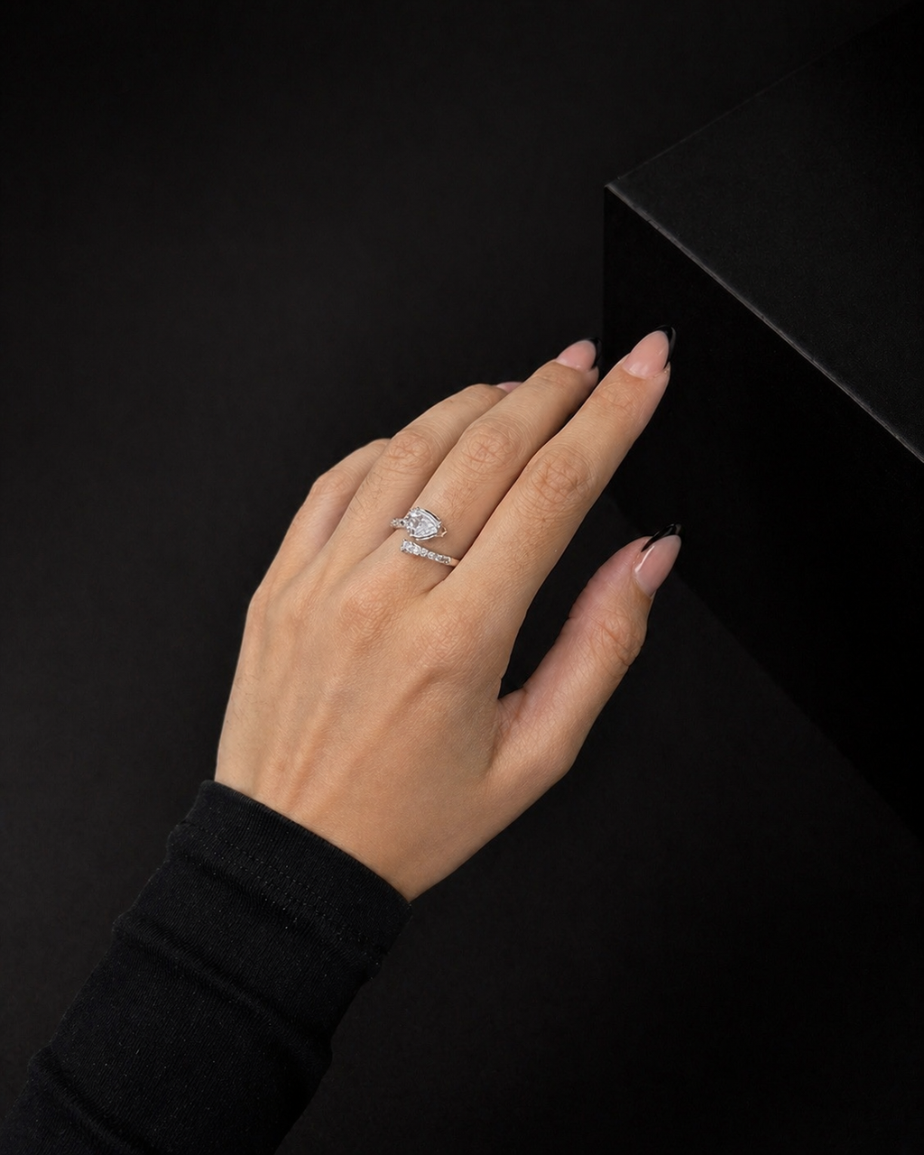ANILLO ACERO BLANCO 9