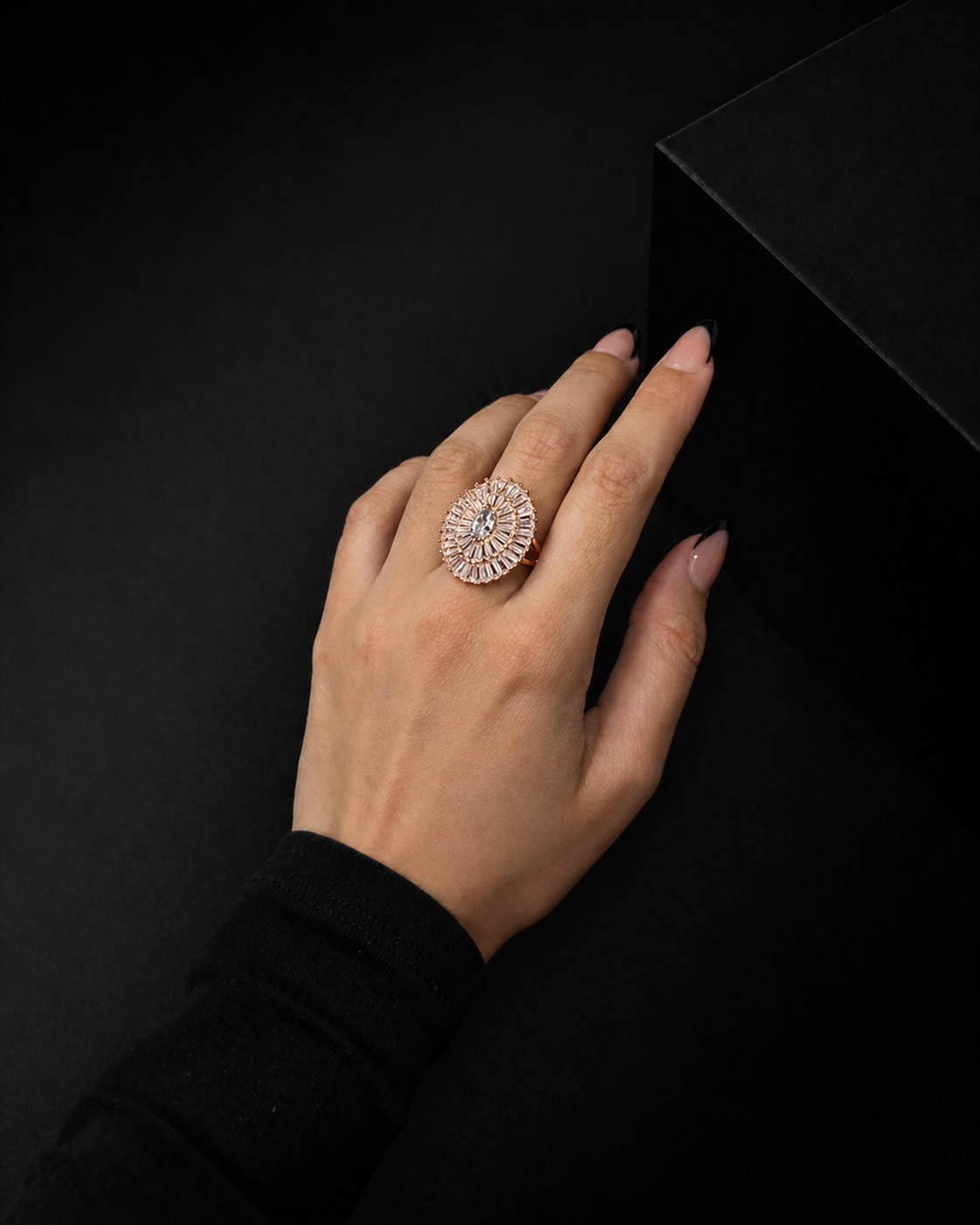 ANILLO ACERO DORADO 8