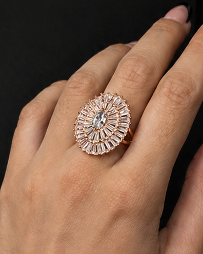 ANILLO ACERO DORADO 8