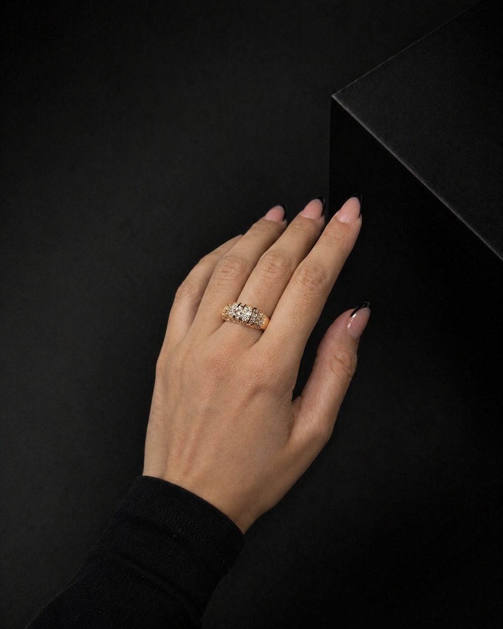 ANILLO ACERO DORADO 4