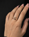 ANILLO ACERO DORADO 9