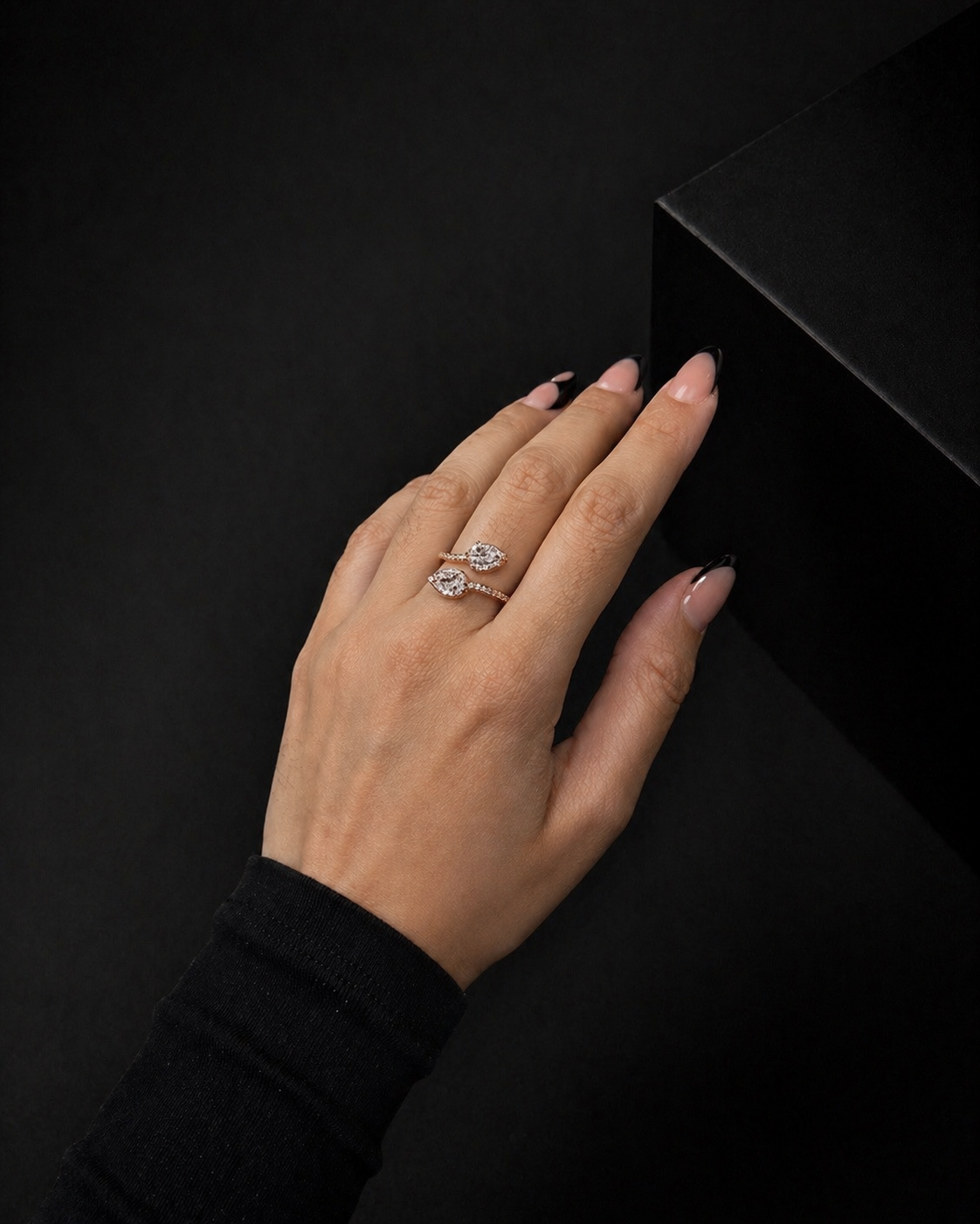 ANILLO ACERO DORADO 2