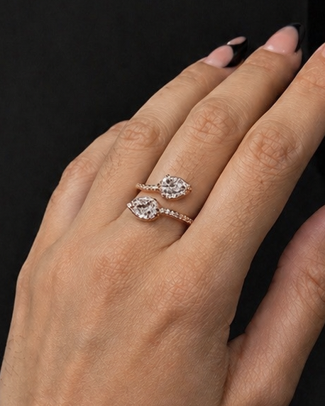 ANILLO ACERO DORADO 2