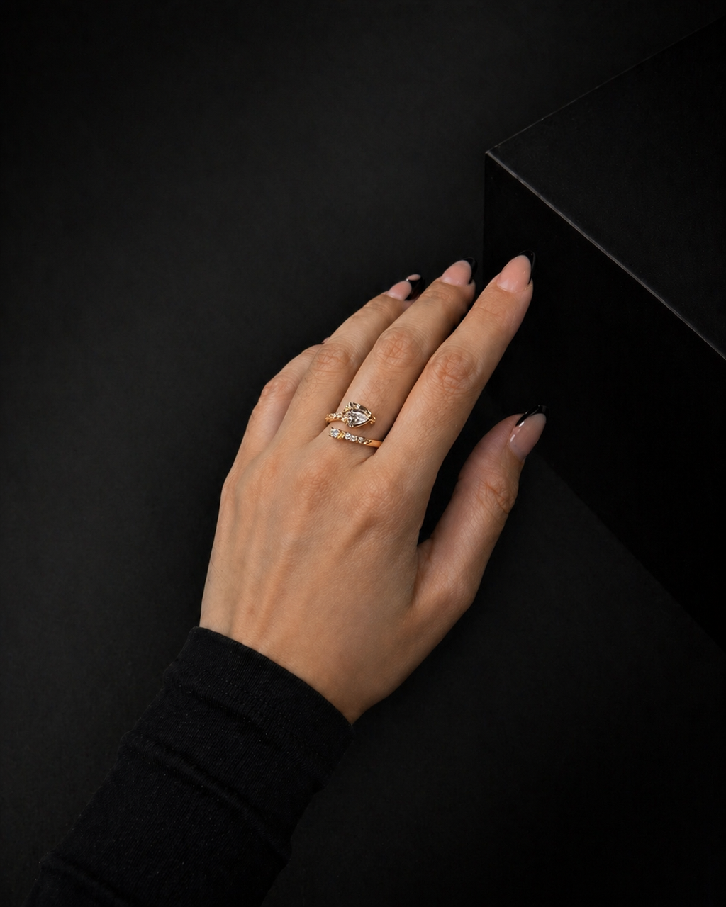 ANILLO ACERO DORADO 6