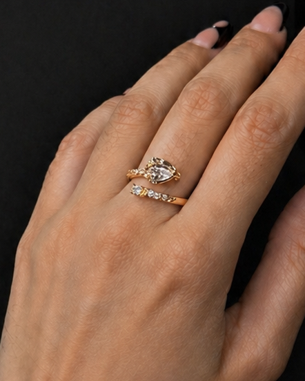 ANILLO ACERO DORADO 6