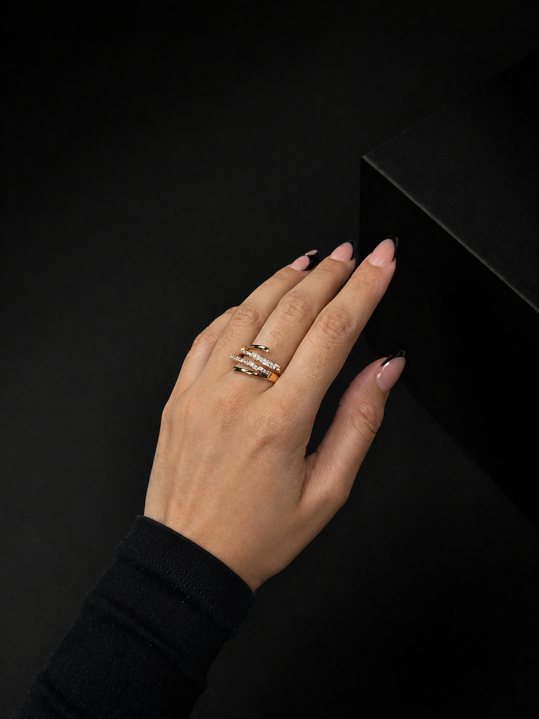 ANILLO ACERO DORADO 1