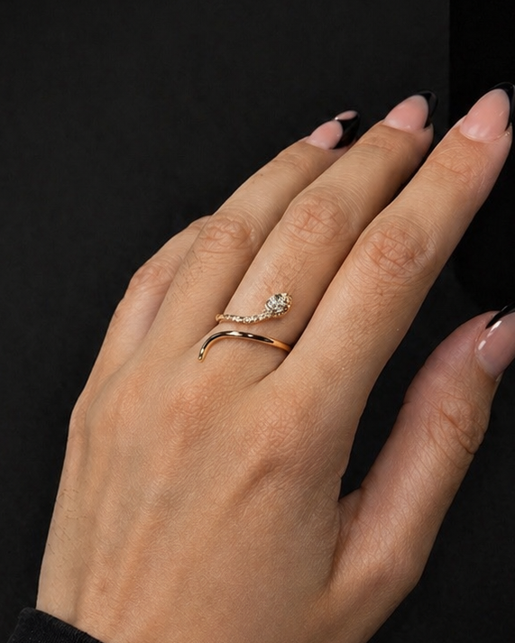 ANILLO ACERO DORADO 5