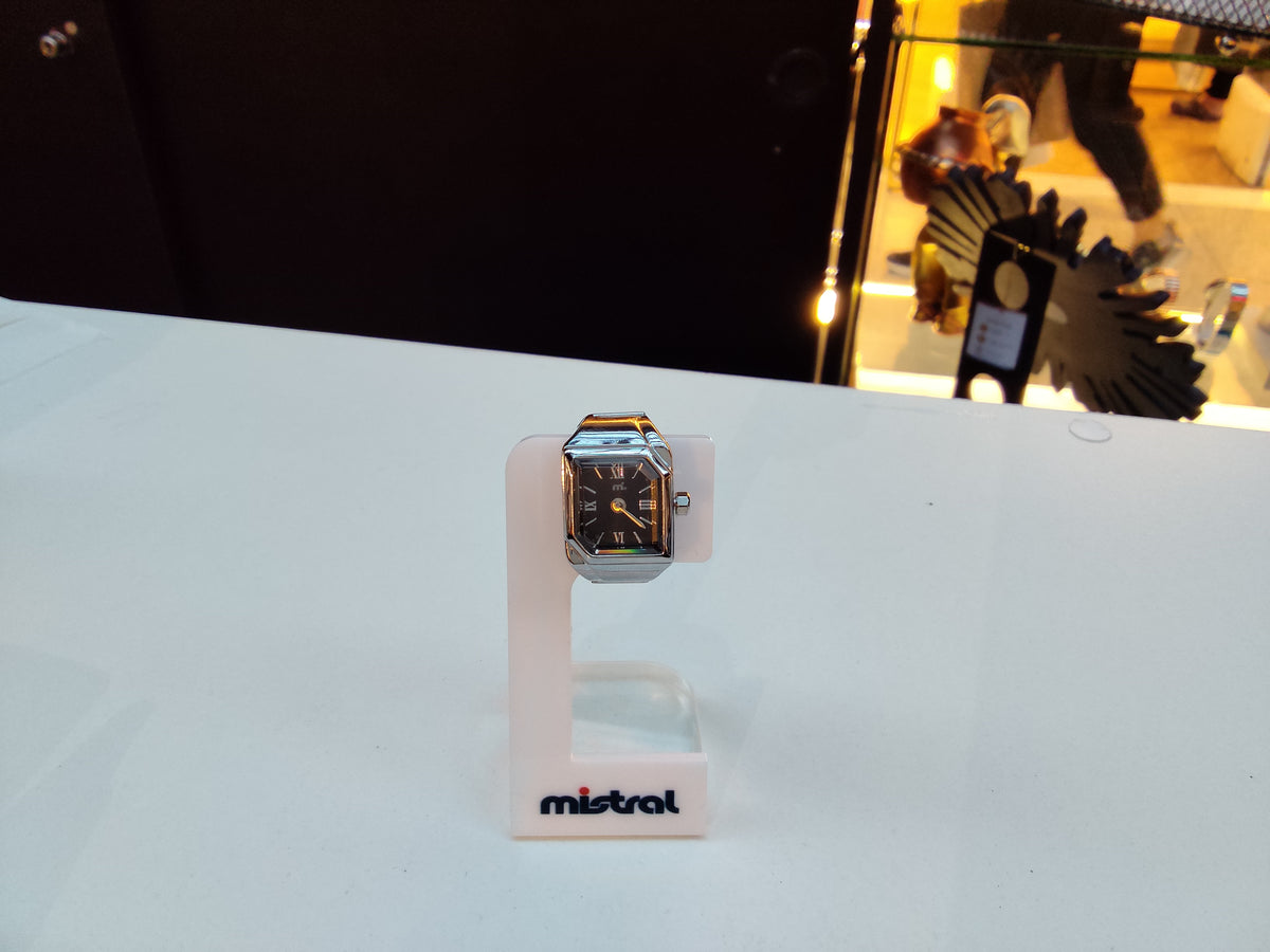 Anillo Reloj Mistral Plateado